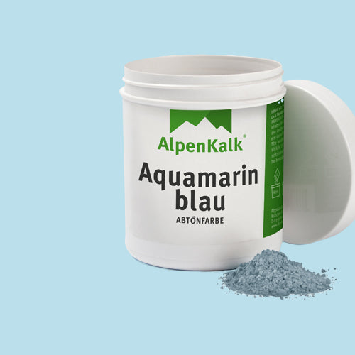 Kalkfarbe Pigmente Aquamarinblau von AlpenKalk