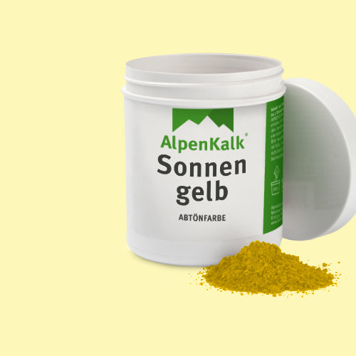 Kalkfarbe Pigmente Sonnengeld von AlpenKalk