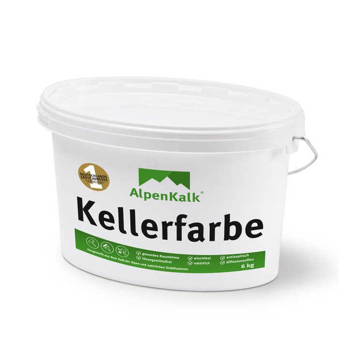 Kellerfarbe - Kalkfarbe 6 kg  / ca. 35 m²