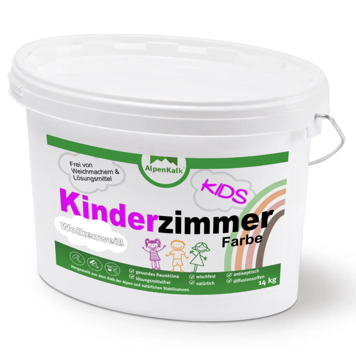 Kinderzimmer Farbe Wolkenweiß 14 kg  / ca. 65 m²