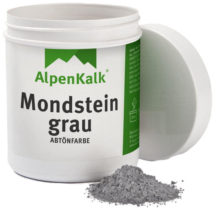 Alpenkalk Pigment  Abtoenfarbe Mondsteingrau