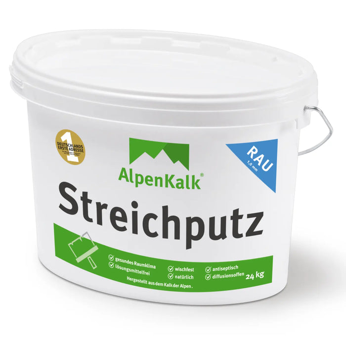 Streichputz rau (1,0 mm) jetzt 24 kg / ca. 40 m²